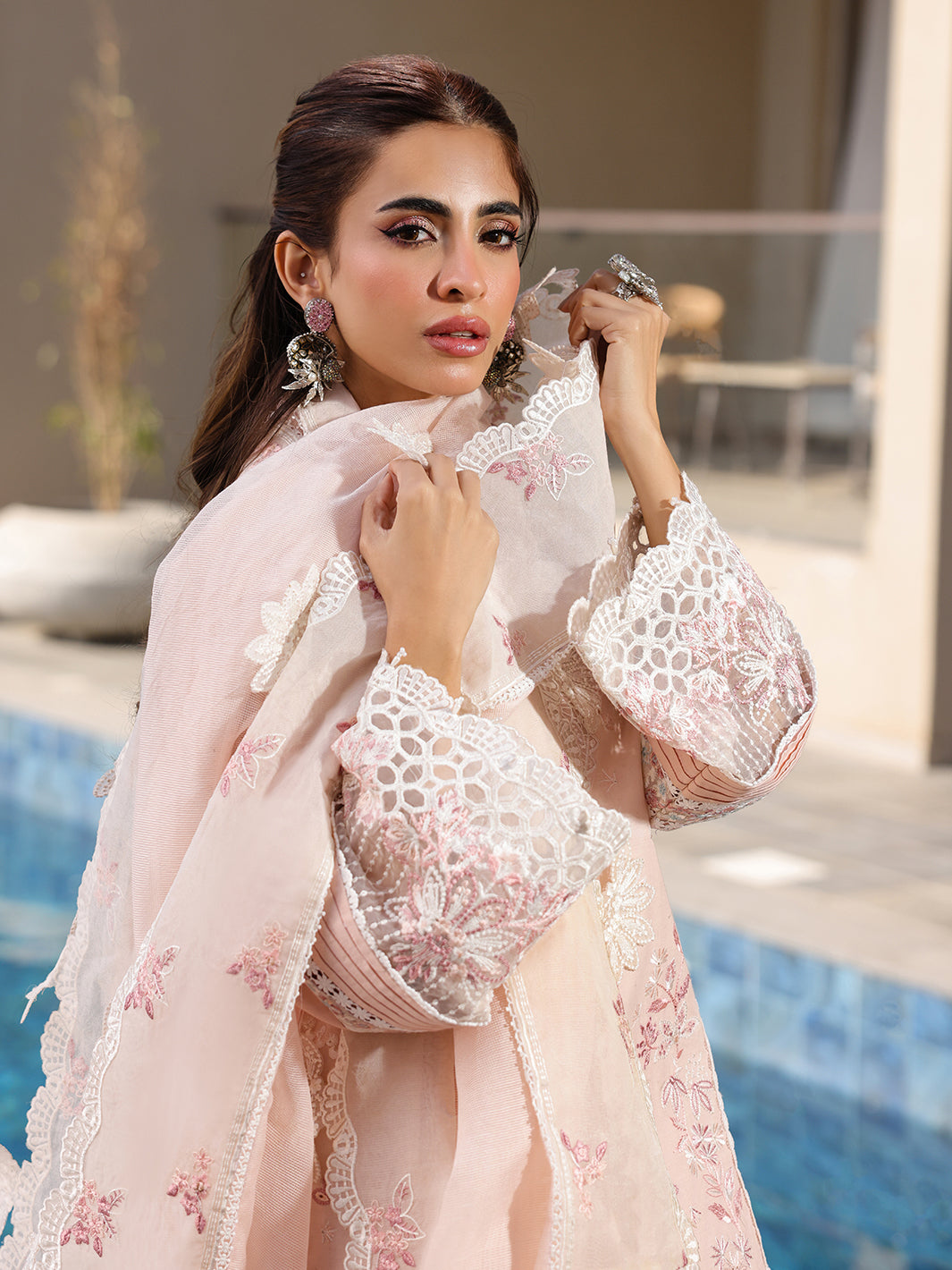 Faiza Faisal | Marine Luxury Lawn 25 | MARIA -  Faiza Faisal Ladies Clothes -  House of Maryam