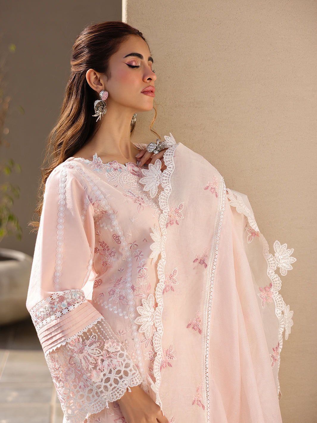 Faiza Faisal | Marine Luxury Lawn 25 | MARIA -  Faiza Faisal Ladies Clothes - Original Designer Dress - House of Maryam