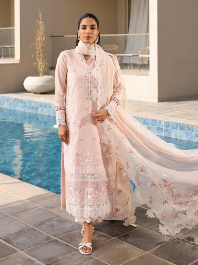 Faiza Faisal | Marine Luxury Lawn 25 | MARIA -  Faiza Faisal Ladies Clothes - Original Designer Dress - House of Maryam