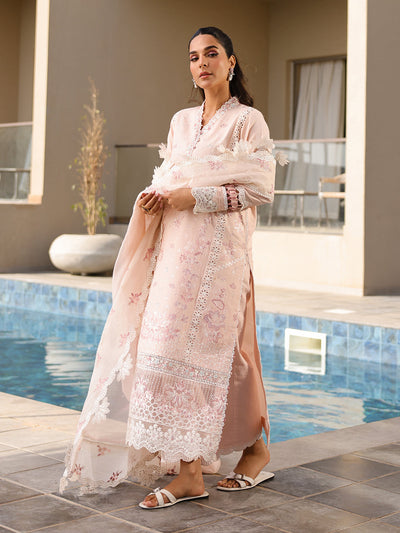 Faiza Faisal | Marine Luxury Lawn 25 | MARIA -  Faiza Faisal Ladies Clothes - Original Designer Dress - House of Maryam