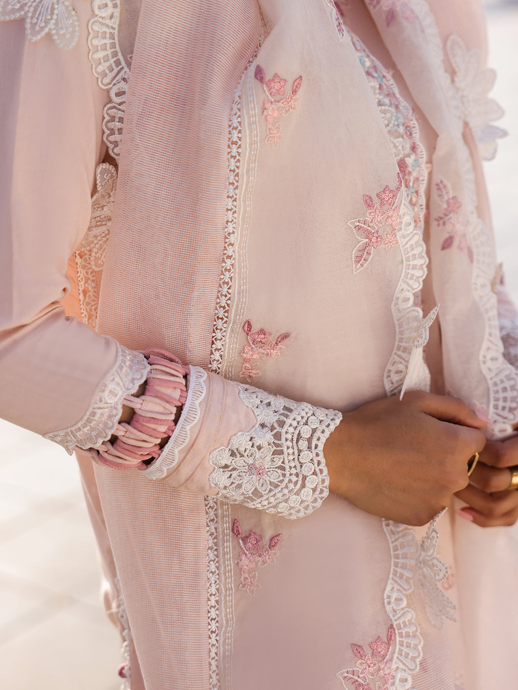 Faiza Faisal | Marine Luxury Lawn 25 | MARIA -  Faiza Faisal Ladies Clothes - Original Designer Dress - House of Maryam