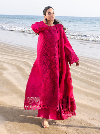 Faiza Faisal | Marine Luxury Lawn 25 | AROHA -  Lawn Ladies Clothes - Original Designer Dress - House of Maryam