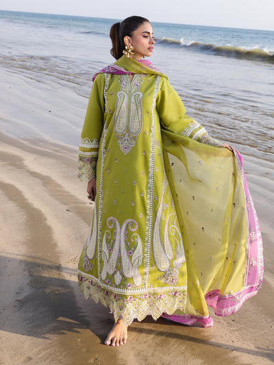 Faiza Faisal | Marine Luxury Lawn 25 | HINA -  Faiza Faisal Ladies Clothes - Original Designer Dress - House of Maryam