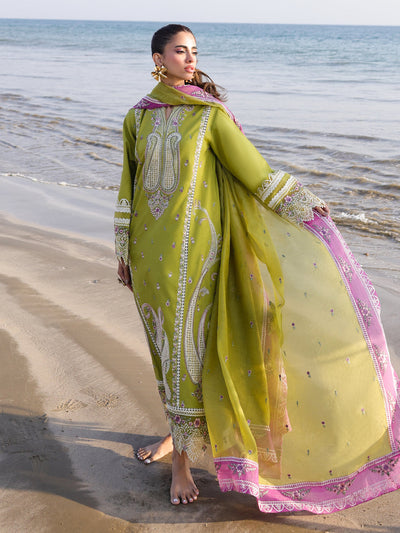 Faiza Faisal | Marine Luxury Lawn 25 | HINA -  Faiza Faisal Ladies Clothes - Original Designer Dress - House of Maryam