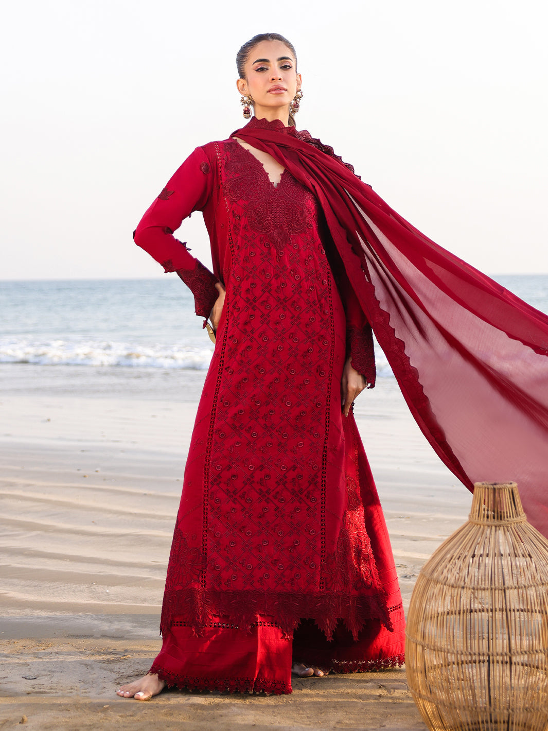 Faiza Faisal | Marine Luxury Lawn 25 | TARA -  Faiza Faisal Ladies Clothes -  House of Maryam