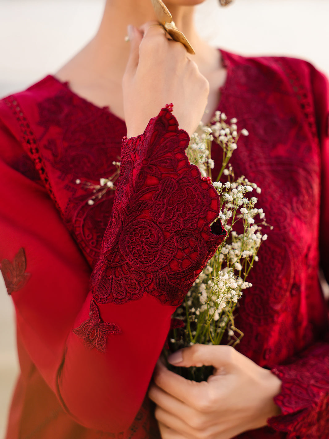 Faiza Faisal | Marine Luxury Lawn 25 | TARA -  Faiza Faisal Ladies Clothes - Original Designer Dress - House of Maryam