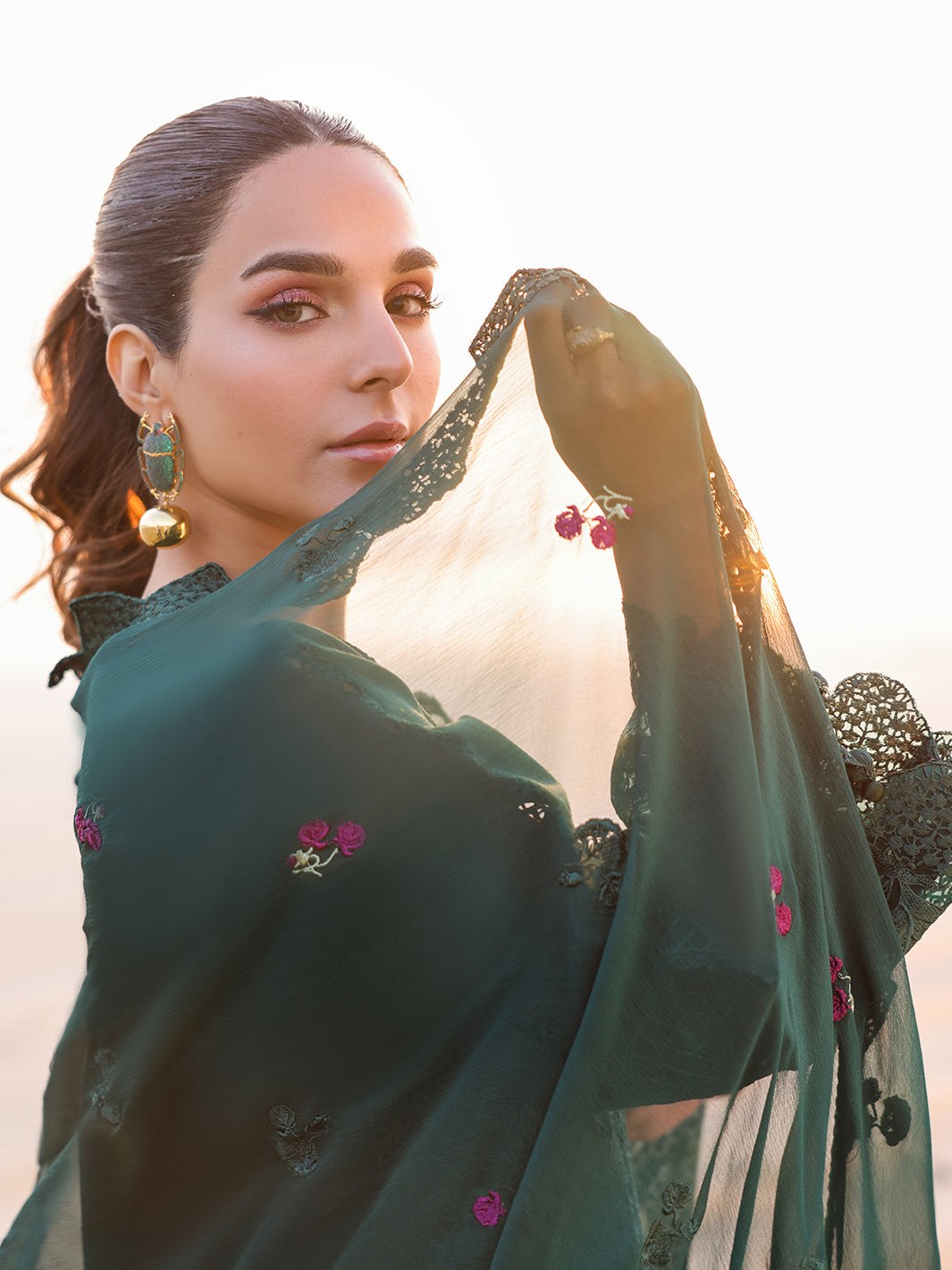Faiza Faisal | Marine Luxury Lawn 25 | SOPHIA -  Faiza Faisal Ladies Clothes - Original Designer Dress - House of Maryam