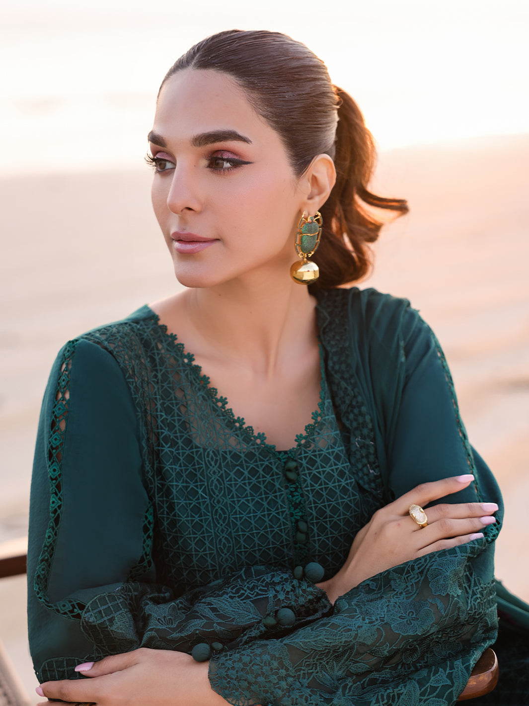 Faiza Faisal | Marine Luxury Lawn 25 | SOPHIA -  Faiza Faisal Ladies Clothes - Original Designer Dress - House of Maryam