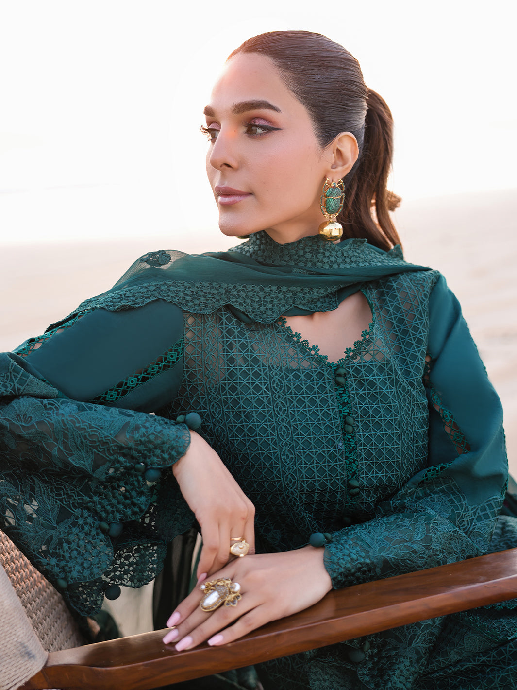 Faiza Faisal | Marine Luxury Lawn 25 | SOPHIA -  Faiza Faisal Ladies Clothes - Original Designer Dress - House of Maryam