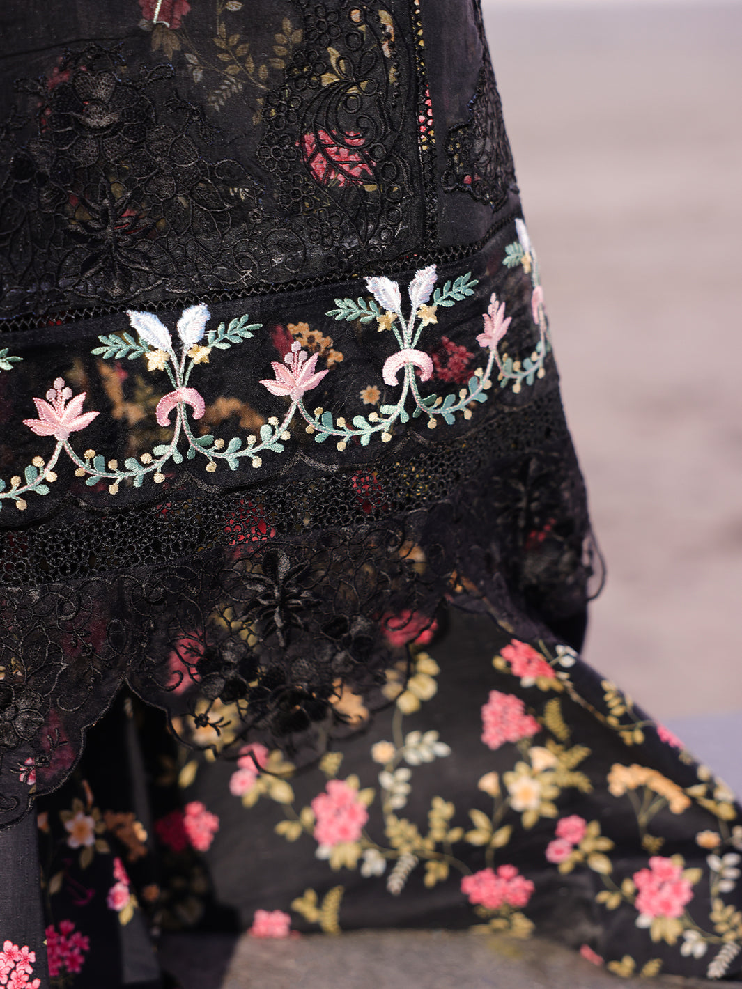 Faiza Faisal | Marine Luxury Lawn 25 | ELVA -  Faiza Faisal Ladies Clothes - Original Designer Dress - House of Maryam