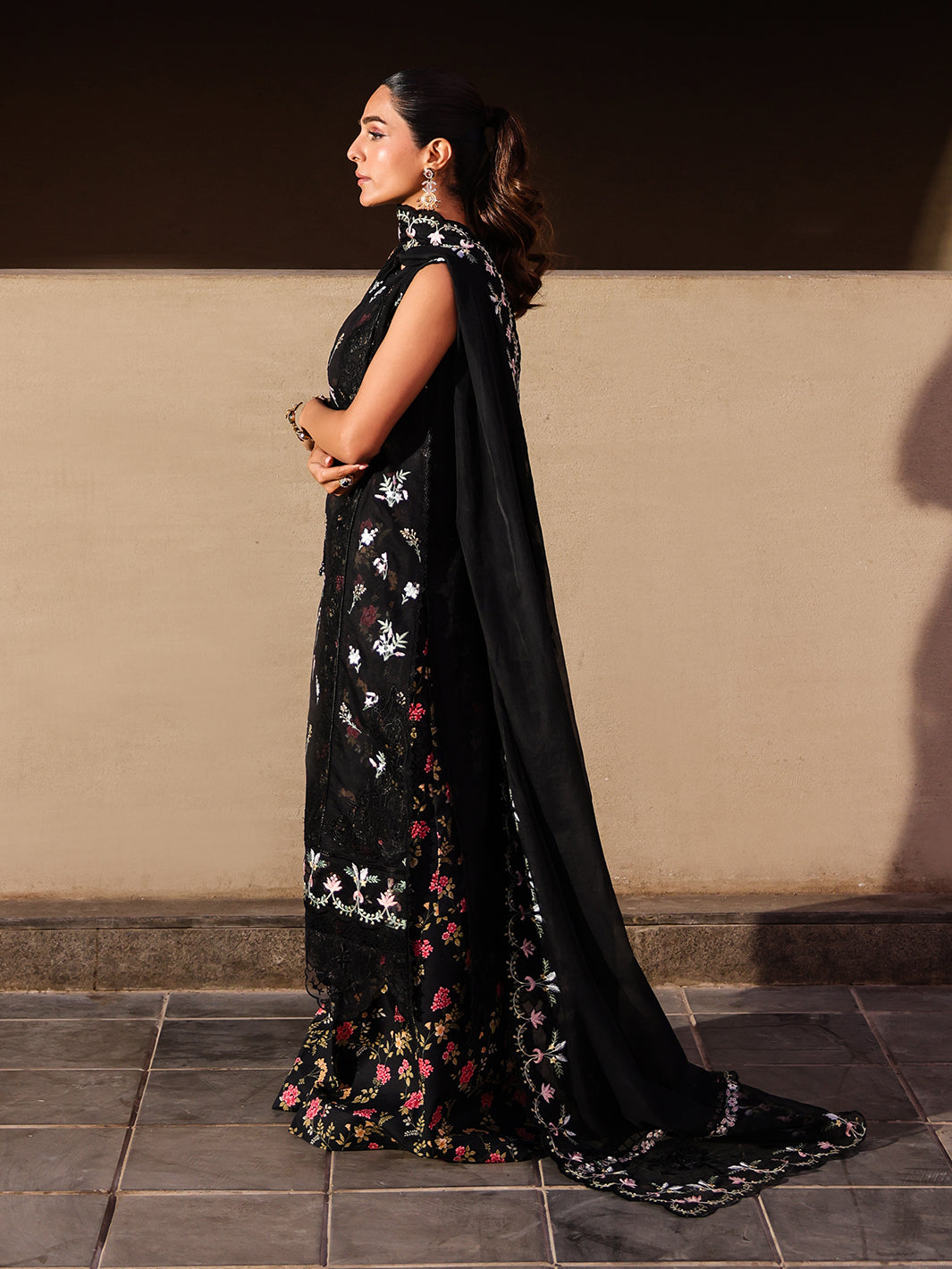 Faiza Faisal | Marine Luxury Lawn 25 | ELVA -  Faiza Faisal Ladies Clothes - Original Designer Dress - House of Maryam