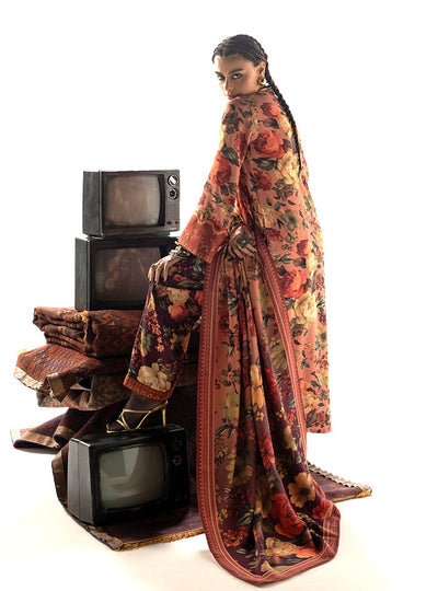 Zainab Chottani | Winter Shawl 25 | Abibi - D10