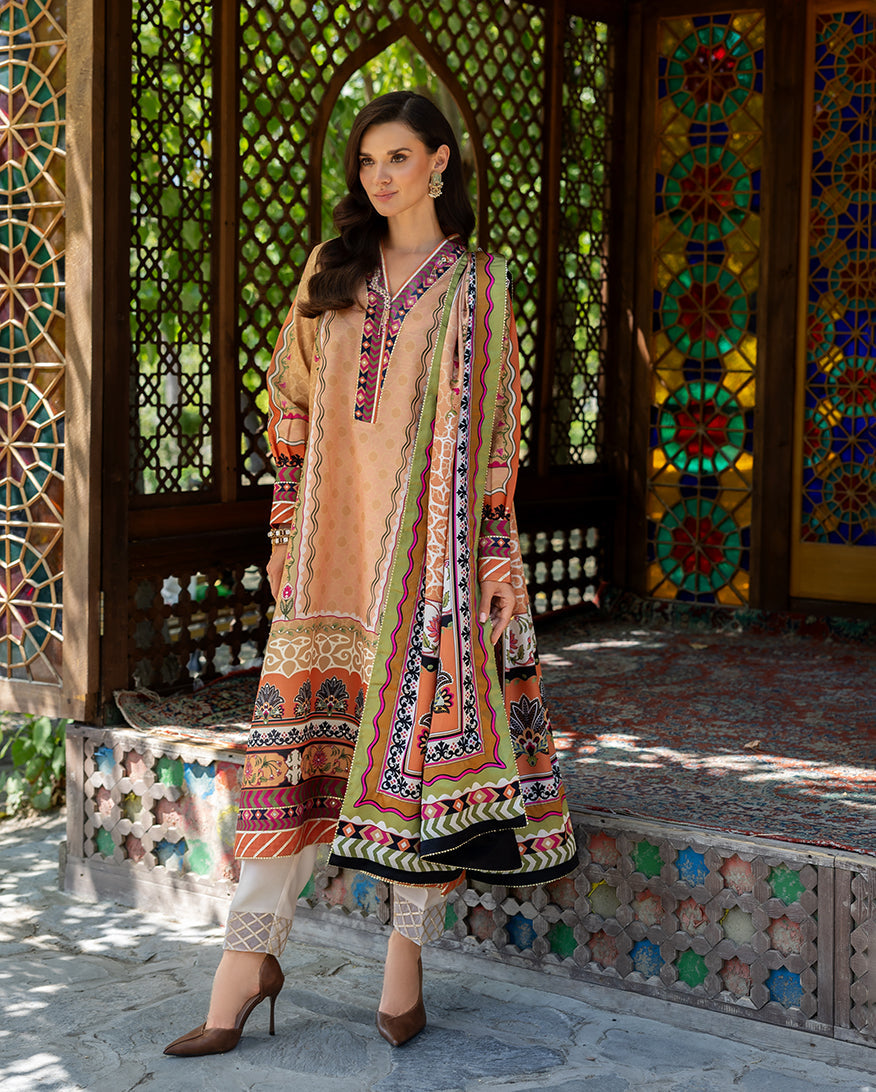 Mushq | Nirvana Printed Silk | Solara Crest, image 4