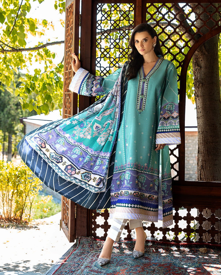 Mushq | Nirvana Printed Silk | Lunar Dew, image 4