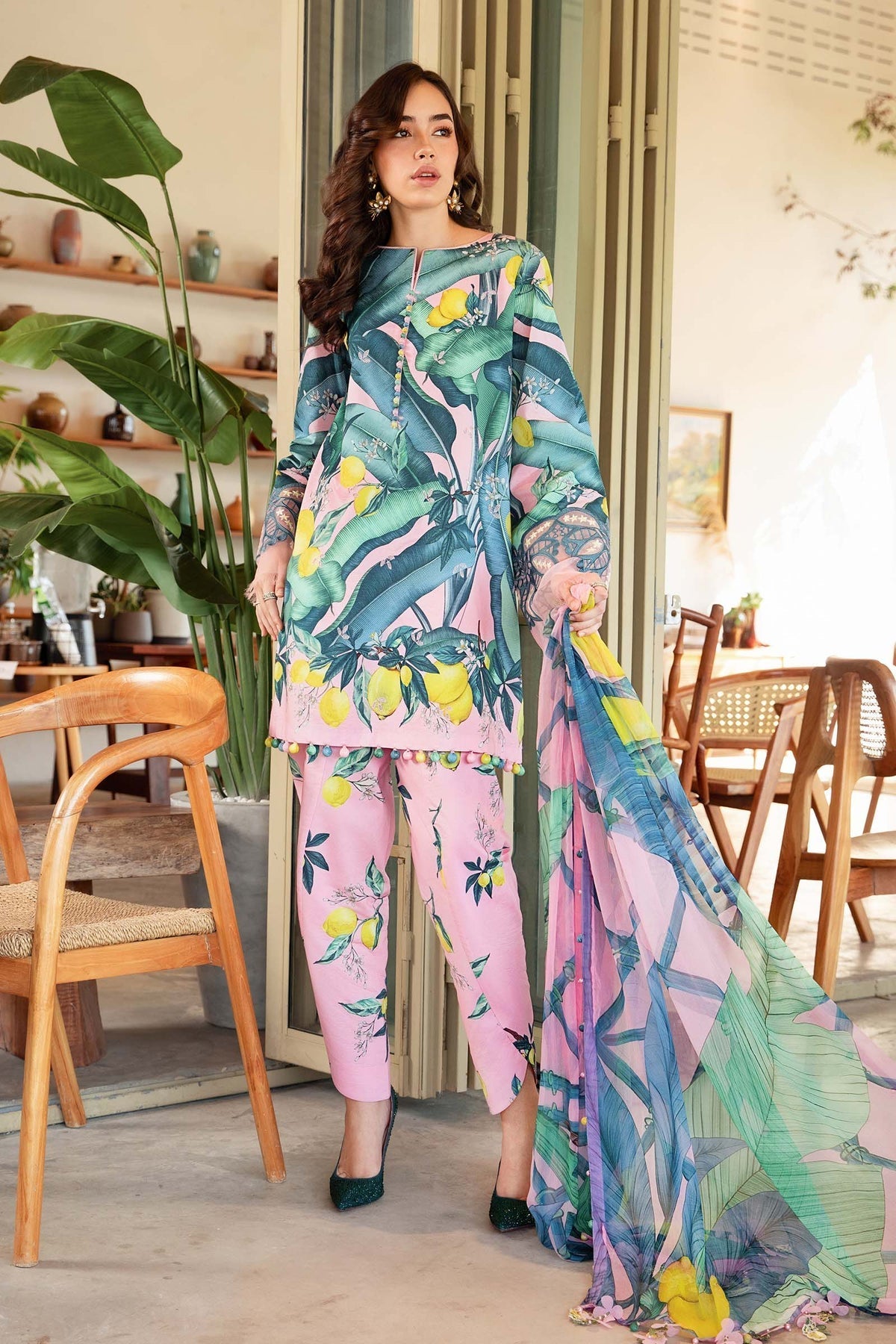 Maria B | M Prints 25 | MPT-2503-B -  Maria B Ladies Clothes - Original Designer Dress - House of Maryam