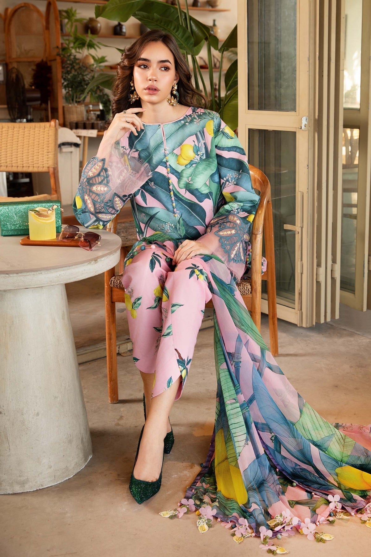 Maria B | M Prints 25 | MPT-2503-B -  Maria B Ladies Clothes - Original Designer Dress - House of Maryam