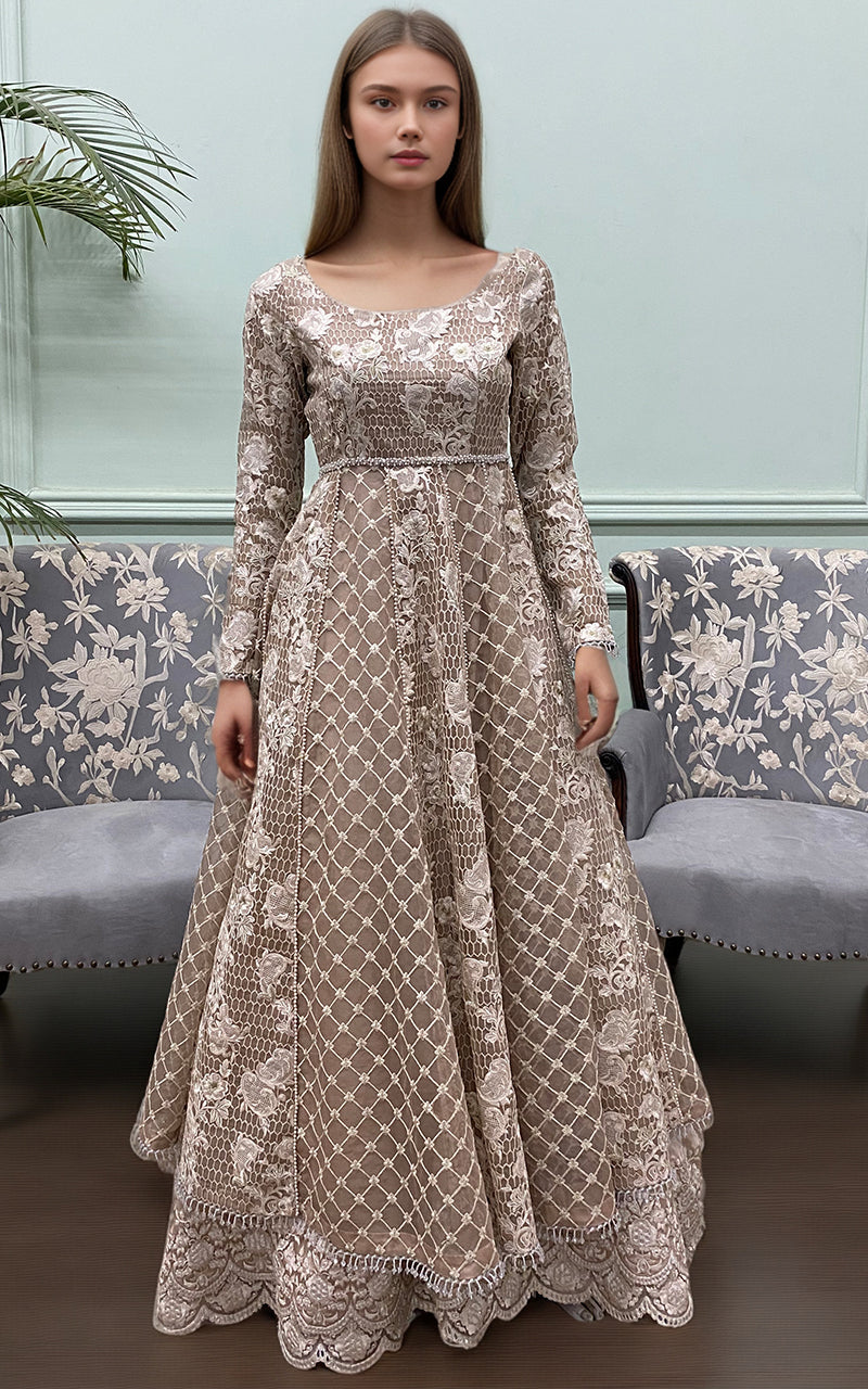 Threads and Motifs | Formal Dresses 25 | Organza Embroidered Maxi -  Threads and Motifs Ladies Clothes - Original Designer Dress - House of Maryam