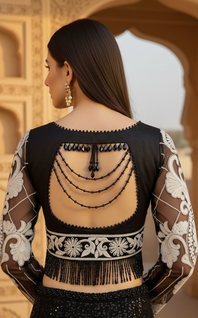 Threads and Motifs | Formal Outfits | Blouse With Lehenga, image 5