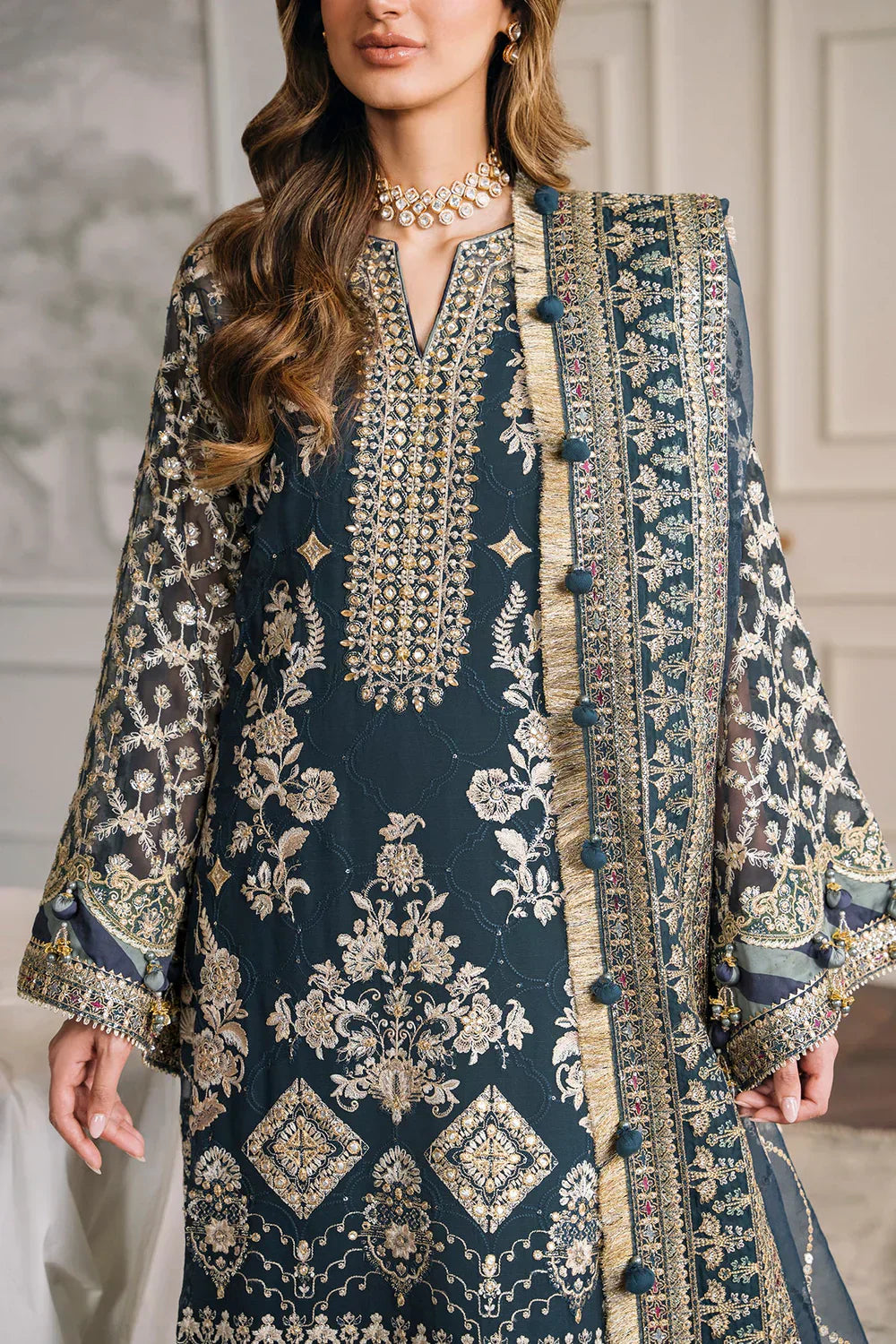 Baroque | Chantelle Embroidered Collection | CH12-01 by Designer Baroque - House of Maryam - Pakistani Designer Ethnic Wear in {{ shop.shopifyCountryName }}