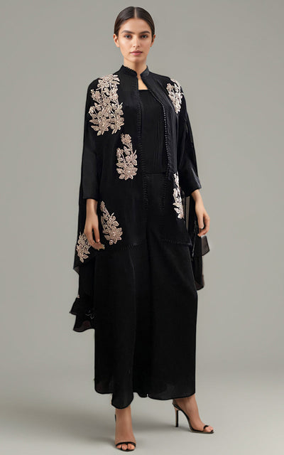 Threads and Motifs | Formal Dresses 25 | Embroidered Cape With Trouser -  Threads and Motifs Ladies Clothes - Original Designer Dress - House of Maryam