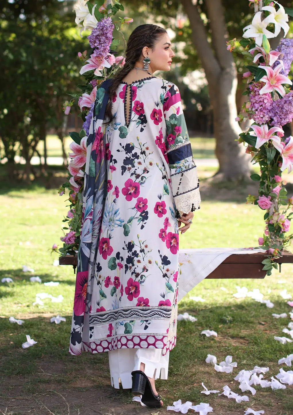 Elaf Premium | Prints Chikankari 24 | 01A LOVELIGHT -  Elaf Premium Luxury - Original Designer Dress - House of Maryam