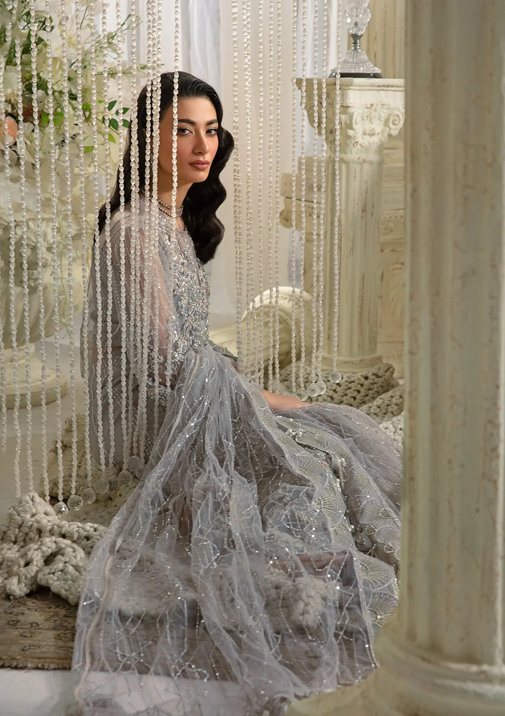 Elaf Premium | Evara Formals 24 | EFE-04 DOVE -  Elaf Premium The Formal Exhibit - Original Designer Dress - House of Maryam