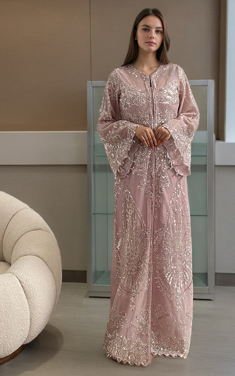 Threads and Motifs | Formal Dresses 25 | Net Embroidered Jacket -  Threads and Motifs Ladies Clothes - Original Designer Dress - House of Maryam