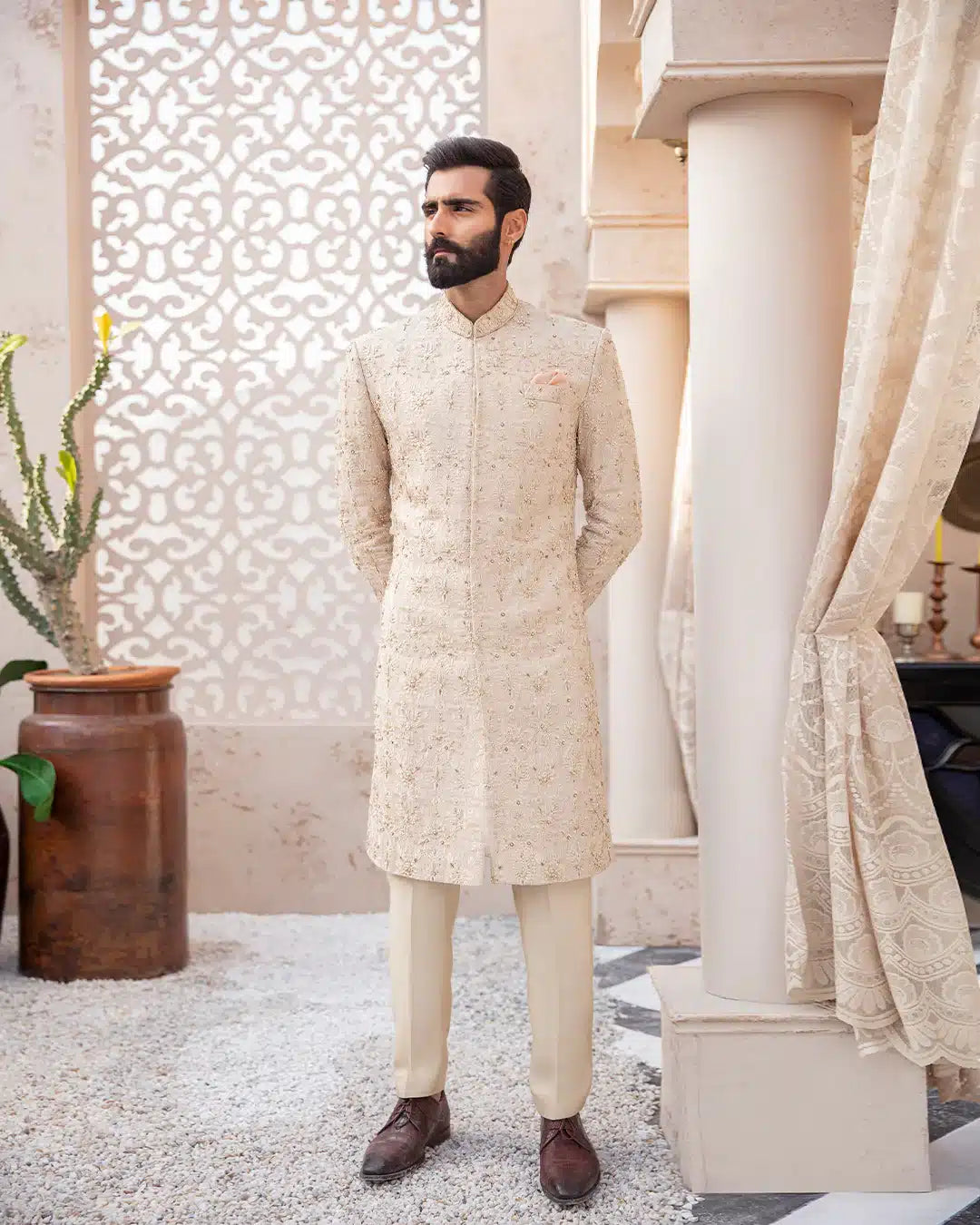 Pakistani Menswear | FSQ-Hakkan by Designer House of Maryam Ltd. - House of Maryam - Pakistani Designer Ethnic Wear in {{ shop.shopifyCountryName }}