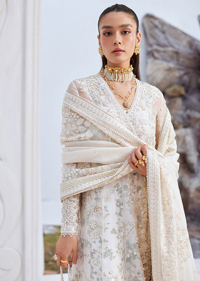 Suffuse Yasna pearl white organza angrakha and sharara, photo 3