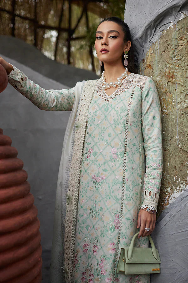 Suffuse Azur turquoise jacquard kurta and pants, photo 7