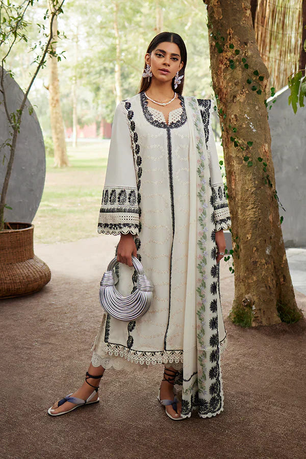 Suffuse Afsaneh cream layered pret suit