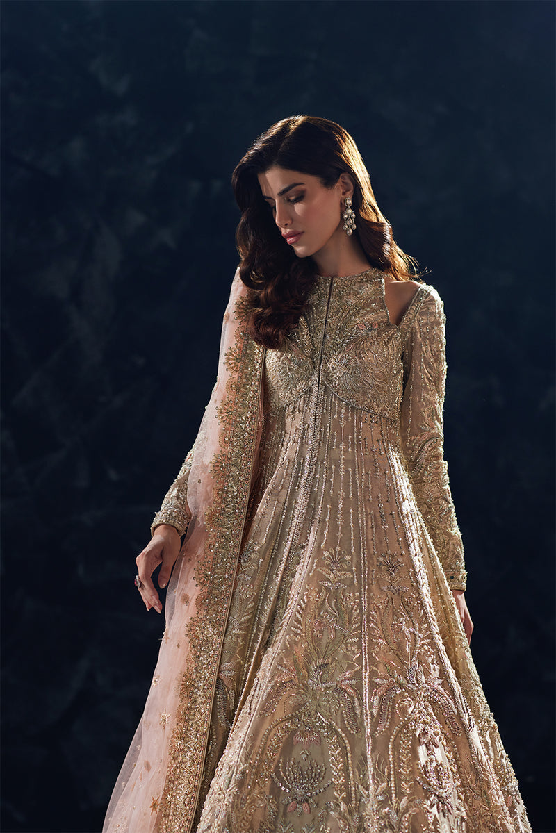 Soraya Reverie gold tissue gown with lehenga, photo 4