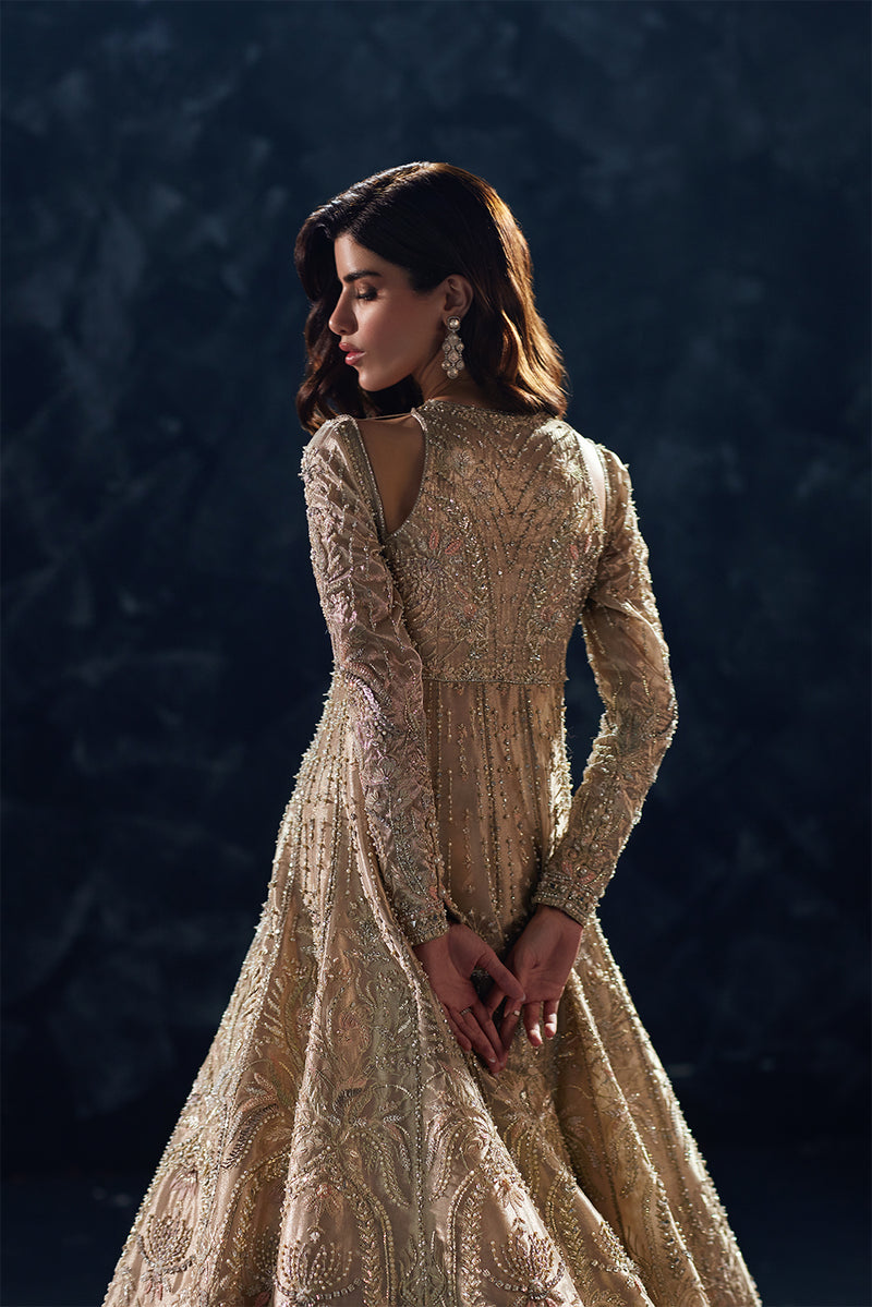 Soraya Reverie gold tissue gown with lehenga, photo 2