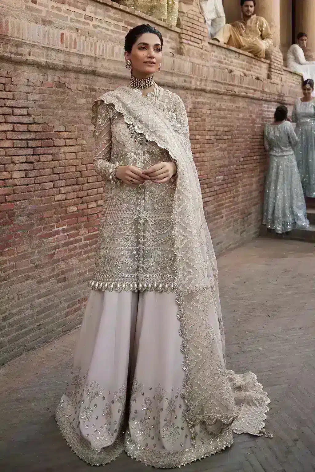 Afrozeh Meharbano organza formal suit