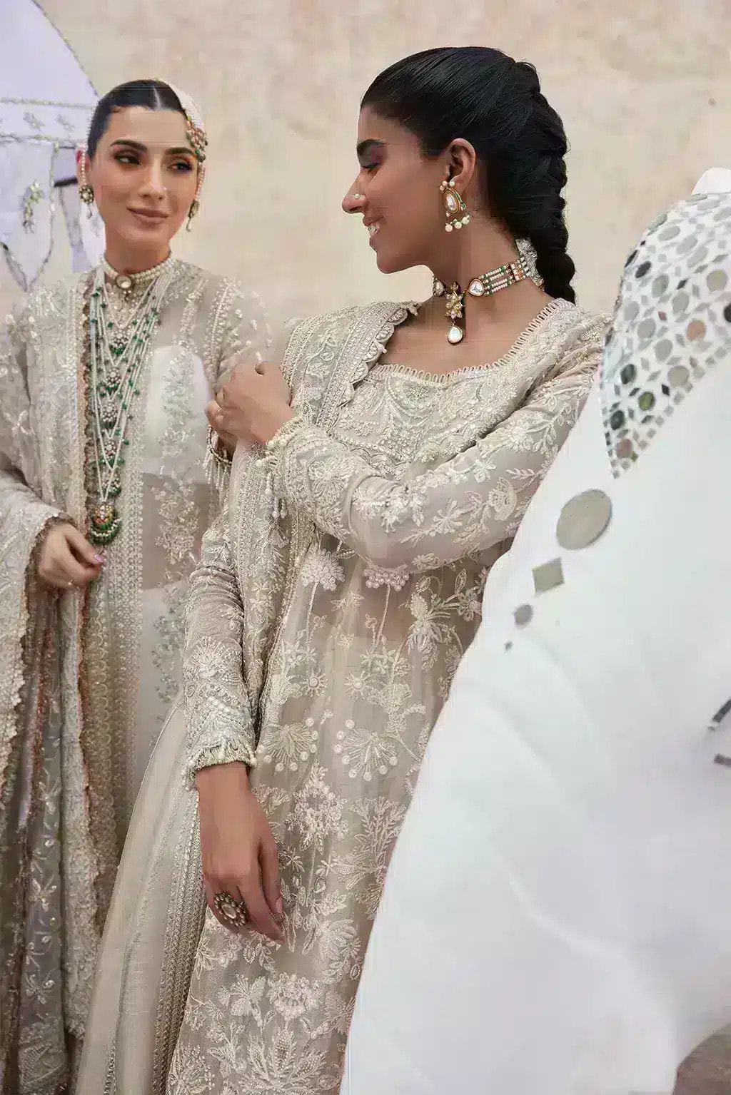 Afrozeh Ulfat zari tissue formal suit, photo 4