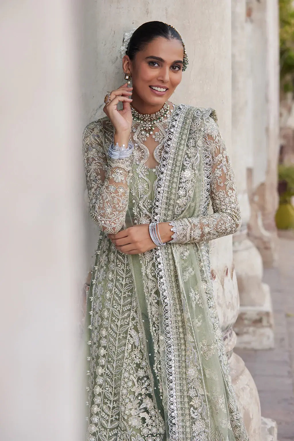 Afrozeh Nigar net formal suit, photo 3