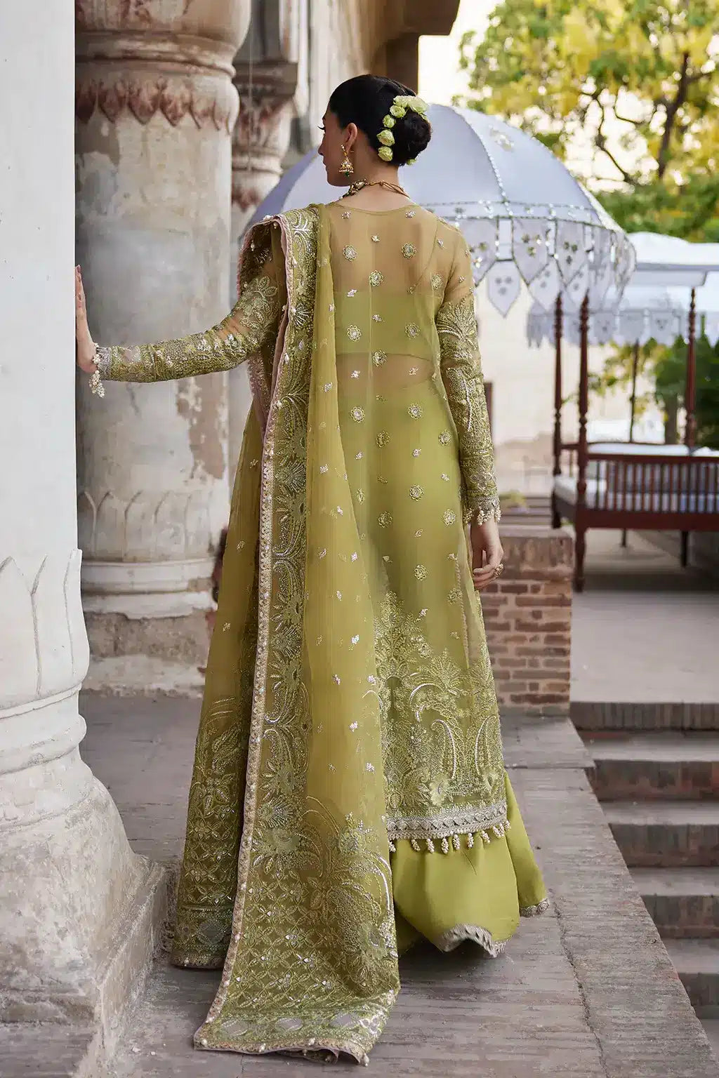 Afrozeh | Dastangoi Wedding Formals | Shehnaz by Designer Afrozeh - House of Maryam - Pakistani Designer Ethnic Wear in {{ shop.shopifyCountryName }}