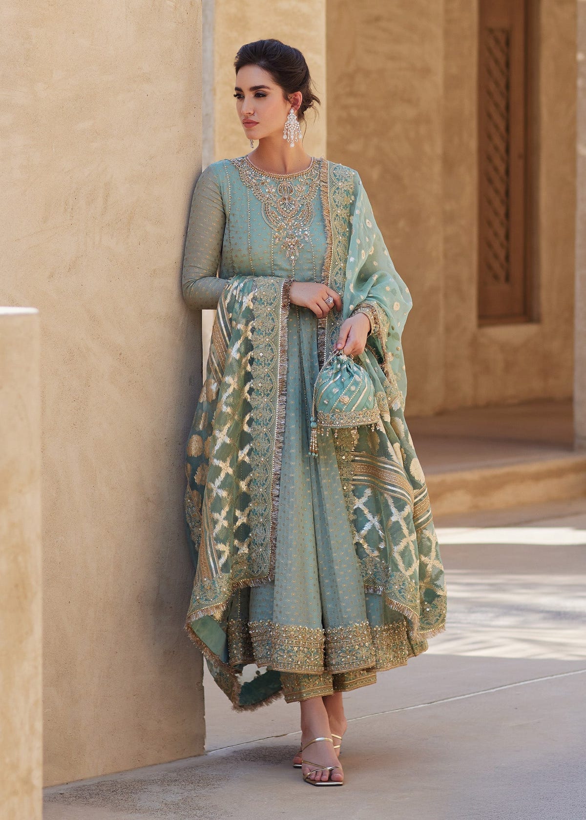 Kanwal Malik | Laira Formals | Mist -  Kanwal Malik Ladies Clothes - Original Designer Dress - House of Maryam