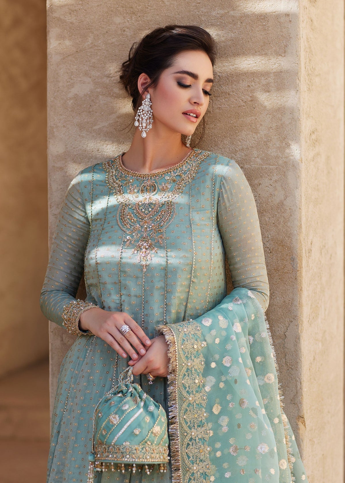Kanwal Malik | Laira Formals | Mist -  Kanwal Malik Ladies Clothes - Original Designer Dress - House of Maryam