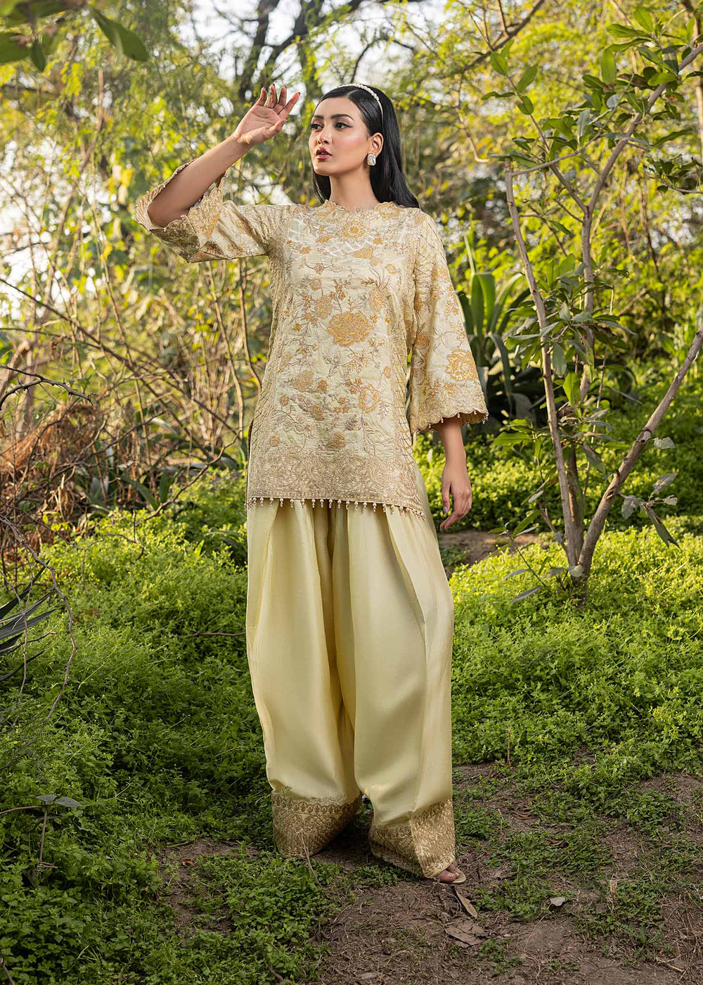HSY | Summer Edit | Butter Yellow -  HSY Ladies Clothes - Original Designer Dress - House of Maryam