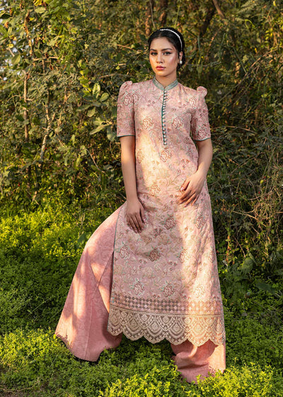 HSY | Summer Edit | Salmon Pink -  HSY Ladies Clothes - Original Designer Dress - House of Maryam