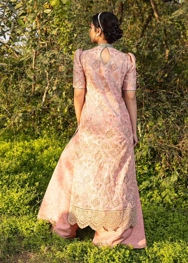 HSY | Summer Edit | Salmon Pink -  HSY Ladies Clothes - Original Designer Dress - House of Maryam