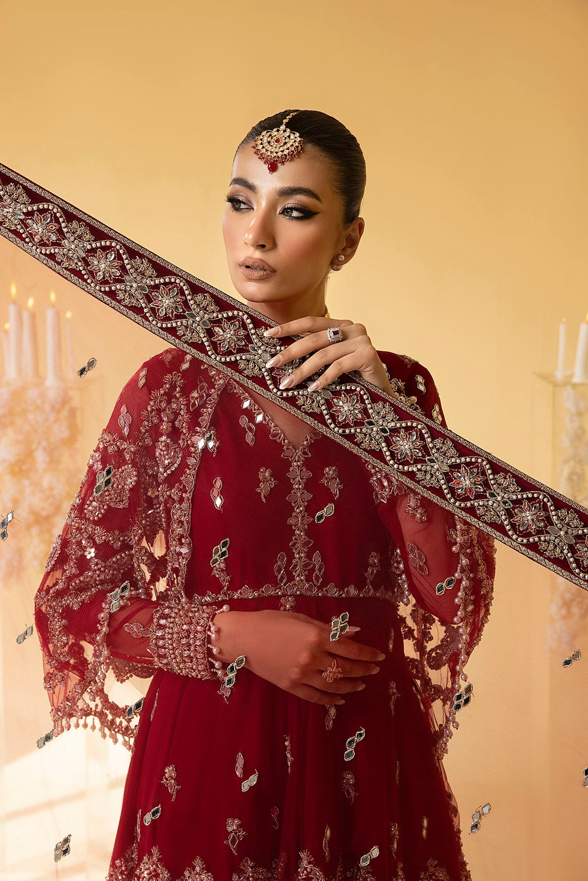 Nuriyaa | Luxe Formals | Scarlet -  Nuriyaa Luxe - Original Designer Dress - House of Maryam