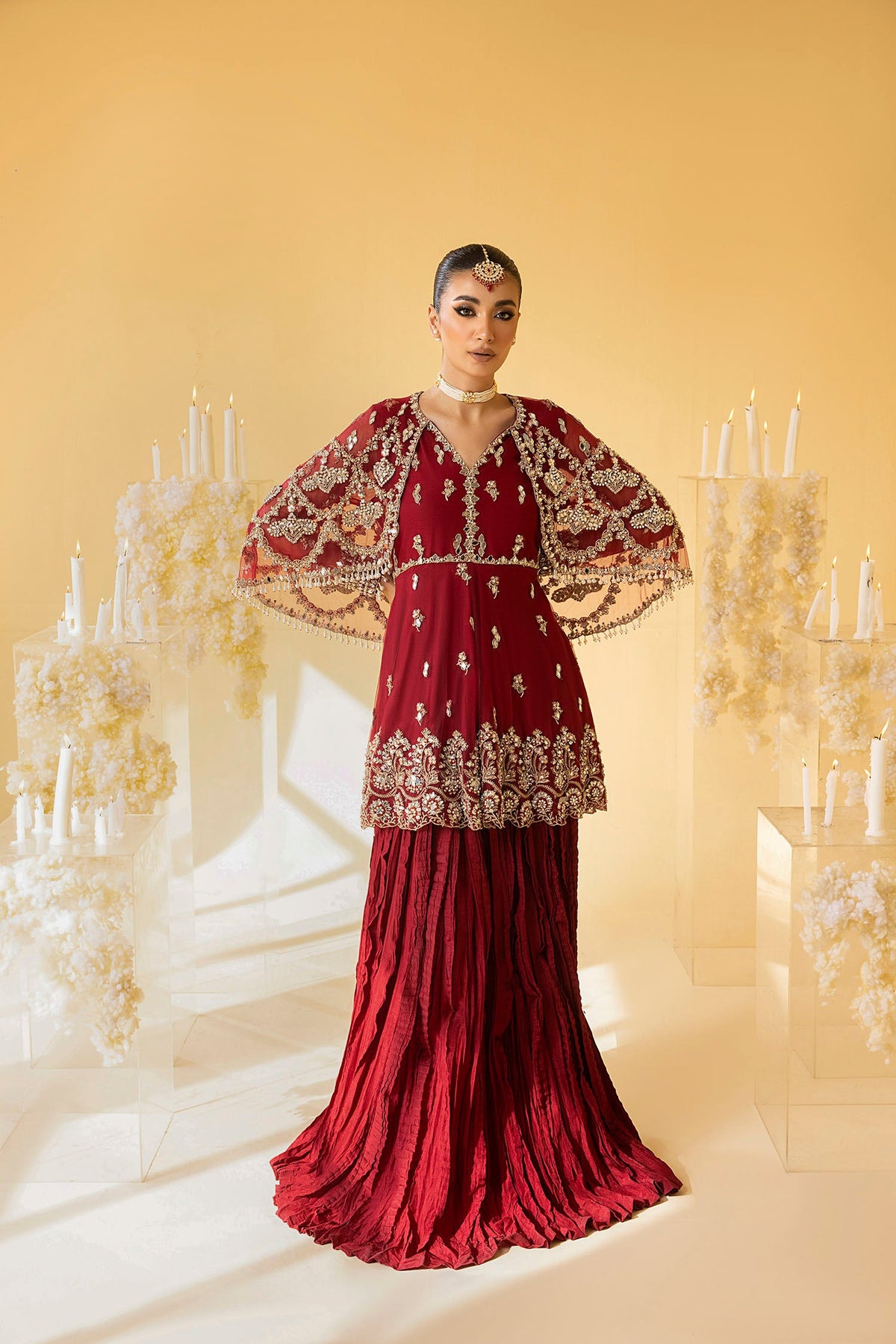 Nuriyaa | Luxe Formals | Scarlet -  Nuriyaa Luxe - Original Designer Dress - House of Maryam