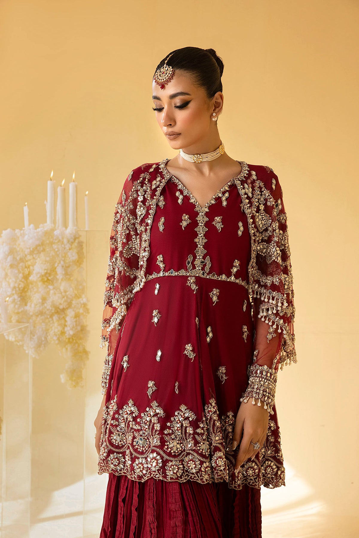 Nuriyaa | Luxe Formals | Scarlet -  Nuriyaa Luxe - Original Designer Dress - House of Maryam
