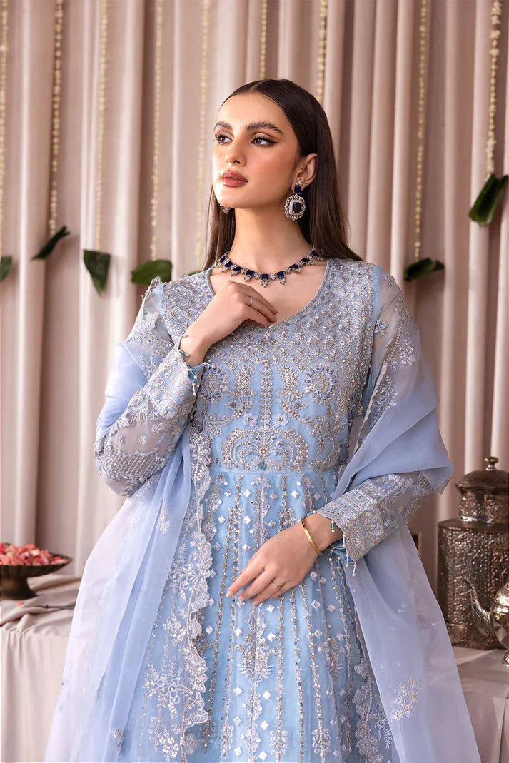 Emaan Adeel | Romansiyyah Luxury Formals 23 | RM-03 BLUE LAGOON by Designer Emaan Adeel - House of Maryam - Pakistani Designer Ethnic Wear in {{ shop.shopifyCountryName }}