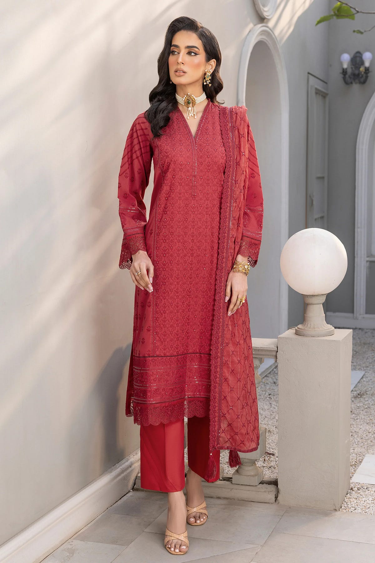 LSM | Embroidered Collection | 09 -  LSM Luxury - Original Designer Dress - House of Maryam