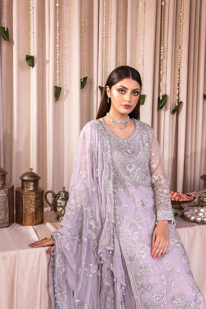 Emaan Adeel | Romansiyyah Luxury Formals 23 | RM-04 SWEET INDIGO by Designer Emaan Adeel - House of Maryam - Pakistani Designer Ethnic Wear in {{ shop.shopifyCountryName }}