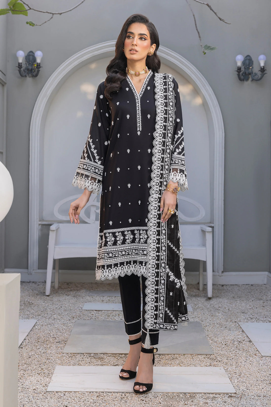 LSM | Embroidered Collection | 01 by Designer LSM - House of Maryam - Pakistani Designer Ethnic Wear in {{ shop.shopifyCountryName }}