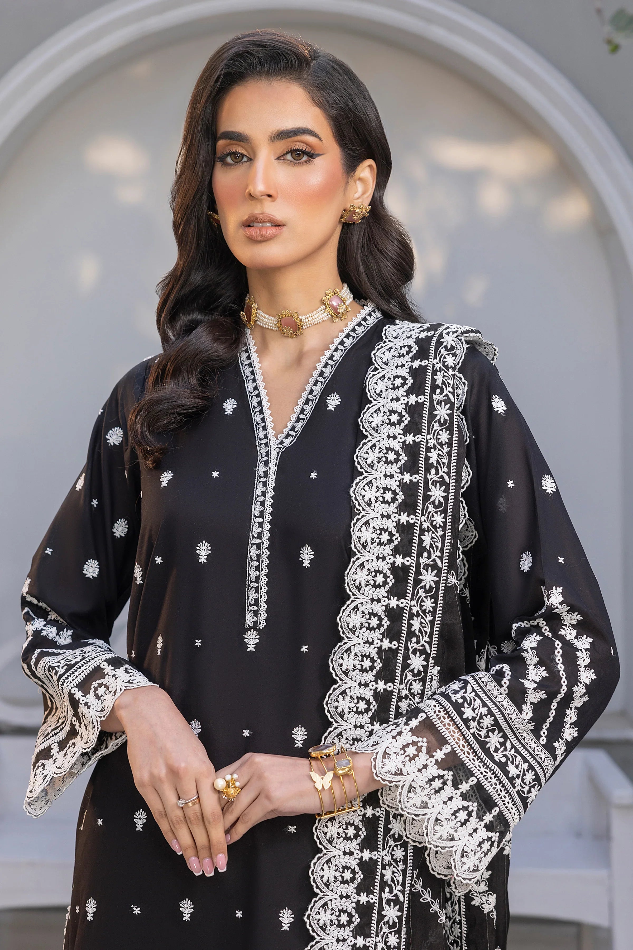 LSM | Embroidered Collection | 01 by Designer LSM - House of Maryam - Pakistani Designer Ethnic Wear in {{ shop.shopifyCountryName }}